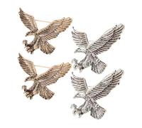 VERDANVERSE 4pcs Vintage Eagle Brooch Unique Animal Lapel Pin for Clothing Suits and Bags Stylish Retro Design Antique and for Birthdays Christmas and Anniversaries