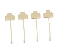VERDANVERSE 4pcs Way Phone Line Splitter Junction Box Beige Telephone Distributor Adapter for Home Office Network Testing and Wiring