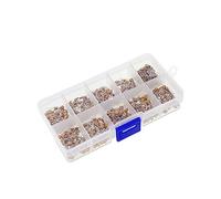 VERDANVERSE 500pcs Multilayer Monolithic Ceramic Capacitor Kit Values Tolerance Radial Electrical Capacitors with Plastic Storage Box for Electronics and Industrial Control