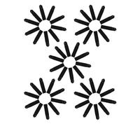 VERDANVERSE 50pcs Black PVC Pour Spout Covers for Bottles Dust Caps for Olive Oil Wine Liquor Dispenser Spouts Use Protective Sealing Caps for Kitchen and Bar Use