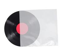 VERDANVERSE 50pcs Thickened Flat Open Vinyl Record Sleeves CD Storage Bags Widened Design for Scratch Protection and Easy Disc Access