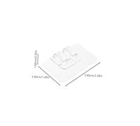 VERDANVERSE 50pcs Transparent Outdoor Light Clips for Hanging String Lights Adhesive Cable Holders for Christmas and LED Cables Easy Installation Indoor Outdoor Wire Management Hooks