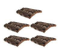 VERDANVERSE 5pcs Acrylic Bark Terrarium Background Natural Ecology Simulation High Transparency Viewing Reptile Habitat Decor Suitable for Small Animals