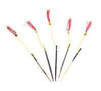 VERDANVERSE 5pcs Portable Ear Cleaning Tools Lightweight Personal Ear Picks with Hanging Ring Tassel Lanyard for Quick Wax Removal and Easy Storage Gift for Family and Friends Random Color