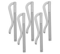 VERDANVERSE 5pcs Spring Metal Money Clip for Wallet Insert High-Tension Replacement Bar for Bifold Wallets Secure Credit Card and Cash Holder Installation Chrome-Plated Design