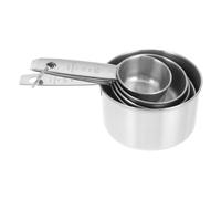 VERDANVERSE 5pcs Stainless Steel Graduated Measuring Cups for Cooking and Baking Scale Measuring Cups with Markings Easy to Clean Kitchen Tool for Precise Ingredient Measurement