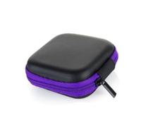 VERDANVERSE 5pcs Travel Storage Bag Set for Earphones and Data Cables, Portable Electronics Organizer Pouch with Zipper in Yellow, Navy, Purple, Orange, and Pink for Daily Charging Accessories