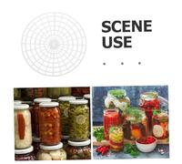 VERDANVERSE 5pcs Vegetable Fermenting Jar Press Plates for Home Pickling Plastic Fermentation Weight Mesh Presser for Kimchi Sauerkraut and Pickles Fits Jars Use Fermentation Tool