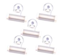 VERDANVERSE 5Pcs White Suction Cup Toothpaste Squeezer Wall Mounted Manual Tube Extruder for Easy Dispensing Multi Function Bathroom Organizer Suitable for Toothpaste and Facial Cleanser Tubes