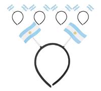 VERDANVERSE 5pcs World Flag Headband Soccer Hair Accessory Felt Pp Lightweight Comfortable to Wear for Fans, Soccer Game Events, Outdoor Spirit Headbands Events