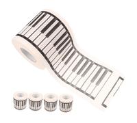 VERDANVERSE 5rolls Piano Tissue Roll Decor Creative Printed Toilet Paper for Unique Bathroom Decoration Materials for Music and Collectors
