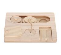 VERDANVERSE 6 in 1 Wooden Foraging for Small Animals Including Gerbil and Hamster, Stimulating Foraging and Supporting Cognitive Development, for Indoor Cages and Cage Enrichment