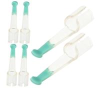 VERDANVERSE 6 Pcs Silicone Ear Wax Cleaner Replacement Heads Transparent Ear Spoon Tips for Adults Easy to Use Effortless Swapping Fit for Home and Clinic