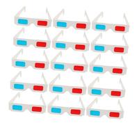 VERDANVERSE 60pcs Anaglyph Glasses Red Blue Paper Frame Disposable Movie Glasses for Home Theater Cardboard Suitable for All Ages