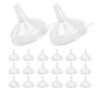 VERDANVERSE 60pcs Small Transparent Plastic Funnels for Precise Bottle Filling Lightweight Wide-mouth Design for Kitchen Lab Sand Art Essential Oils Spices Perfumes and Powder Transfer