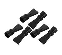 VERDANVERSE 6pcs Aquarium Nozzle Attachment for Return Pipe and Fish Tank, Black Plastic Duckbill Outlet Nozzle with Mess-free Operation and Universal Installation for Home Aquatic Tanks