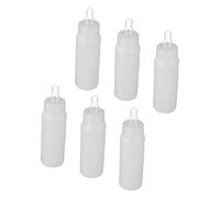 VERDANVERSE 6Pcs Lamb Nursing Bottles for Young Livestock Feeding Animal Milk Feeder with Smooth Surface Easy to Clean Suitable for Calf Lamb and Other Small Farm Animals