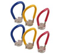 VERDANVERSE 6pcs Lightweight Stainless Steel Spoke Wrench with Hardening Nickel Plating and Good Grasp, Sturdy Wheel Adjuster Tool for Bicycle Rim Spokes Repair and Maintenance Random Color