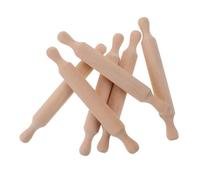 VERDANVERSE 6Pcs Mini Rolling Pins for Baking Tools for Fun Cooking Playset Develops Cognitive Skills for Pretend Play Kitchen Activities