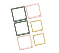 VERDANVERSE 6pcs Pe Anti-oxidation Jewelry Storage Box Set, Portable Necklace and Earrings Organizer Case with Floating Film Display, 7x7cm 9x9cm for Travel and Daily Use