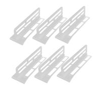 VERDANVERSE 6pcs Refrigerator Divider Plates Adjustable Plastic Fridge Shelf Partitions for Compatibility Tool Installation Stable Food and Drink Organizer for Kitchen Storage