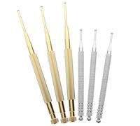 VERDANVERSE 6pcs Stainless Steel Ear Probe Pen for Auricular Acupuncture and Facial Reflexology Precise Pressure Point Massage Tools for Ear and Face Therapy Manual Self-Massage Aid for