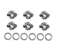 VERDANVERSE 6pcs U-shaped Stainless Steel Parrot Foot Rings Durable Bird Leg Bands for Training and Safety Comfortable Resistant Foot Chains for Pet Birds