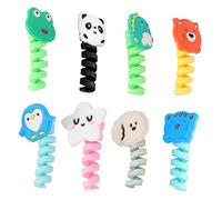 VERDANVERSE 8 Pcs Flexible Earphone Cable Protectors Durable Data Wire Wrappers for Mobile Phone Charging Lines Breaking and Cracking Protection Heat and Cold Resistant Creative Design