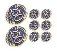 VERDANVERSE 8pcs Anniversary Brooch Patriotic Lapel Pins for America Birthday Independence Day Veterans Day Souvenirs American Patriotic Pins Lapel