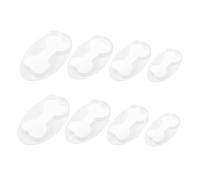 VERDANVERSE 8Pcs Bone Shape Biscuit Molds Plastic Pastry Cutters for Dog Bone Cookie Cake Fondant Baking Reusable Easy-Clean Moulds for Home and Professional Use