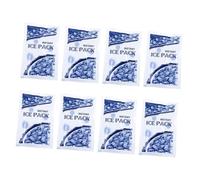 VERDANVERSE 8pcs Disposable Instant Cooling Ice Packs Quick Cold Therapy for Sports Injuries Outdoor Sprains Emergency Use Compact Lightweight Ice Bag with Snowflake Pattern