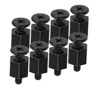 VERDANVERSE 8pcs Hexagon Head Motherboard Screws for SSD Compatible with Asus Durable Metal Computer Repair Mounting Screws with Slip Tightening and Stylish Black Finish
