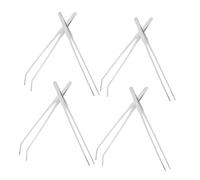 VERDANVERSE 8pcs Pet Feeding Tools Aquarium Plant Tools Jumping Spider Feeder Tong Aquascaping Bearded Dragon Tweezer Plant Tweezers Silver Stainless Steel