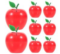 VERDANVERSE 8pcs Red Apple Shaped Candy Containers Small Reusable Chocolate Boxes for Christmas Party Favors Wedding Holders Holiday Treat Storage