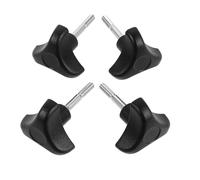 VERDANVERSE 8pcs Rollator Walker Replacement Knobs for Foldable Mobility Walkers, M6 Metal Tightening Knobs with Quick Hand-Tighten Fit and Universal Compatibility, Black Abs