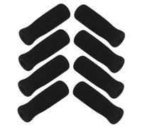 VERDANVERSE 8pcs Skid Cane Grip Wraps Durable Foam Hand Grips for Crutches and Walking Sticks Non for Seniors Comfortable Black Replacement Handles