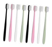 VERDANVERSE 8pcs Ultra-Soft Manual Toothbrush Set for Postpartum and Sensitive Teeth, Micro-Nano Bristles Oral Care Tool, Multi-Color Waves for Adult Maternal Dental Cleaning