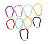 VERDANVERSE 9pcs Bohemian Bracelet Set of Beaded Stretch Bracelets Cute Stackable Bohemia for Boys and Girls Play for Summer Beach Outings and Friendship Favors