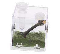 VERDANVERSE Acrylic Feeding Box for Wolf Spiders and Geckos with Ventilation Holes Small Reptile Terrarium