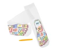 VERDANVERSE Acupressure Reflexology Socks with Cotton Massage Foot Wands for Men Women Elastic Meridian Pressure Point Socks for Foot Fatigue Relief and Relaxation Spa Therapy