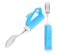 VERDANVERSE Adaptive Eating Utensils Set for Elderly Disabled Bendable Curved Fork Spoon Kit with Anti-Shake Design Easy-Clean Disability Cutlery for Weak Grip Arthritis Stroke Rehabilitation