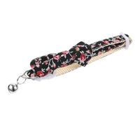 VERDANVERSE Adjustable Cat Collar with Removable Bow Tie and Bell Cute Floral Pattern Kitten Collar Set of 3 for Daily Wear and Parties
