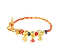 VERDANVERSE Adjustable Mahjong Handwoven Bracelet for Couples Multicolored Red Rope Jewelry Symbolizing Wealth and Fortune Braided Wristband for Men and Women Daily Wear
