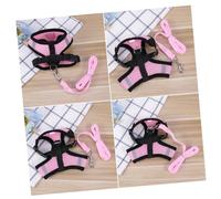 VERDANVERSE Adjustable Pink Mesh Dog Harness Vest with Breathable Back Chest Strap for Small to Medium Puppies Cats Dogs Custom Fit Pet Leash Vest for Comfort