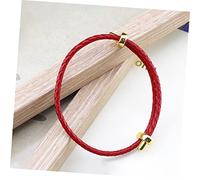 VERDANVERSE Adjustable Red Braided Chinese Bracelet for Women Durable Wrist Decoration with Bright Color Festival Fashion Wristlet for Year and Everyday Wear