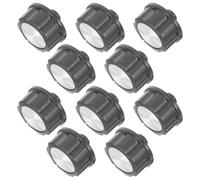 VERDANVERSE Air Fryer Replacement Knobs Timer Switch Buttons Plastic Material 10pcs with 6mm D-shaped Shaft with Textured Anti-slip Surface, Easy Installation for Pressure Cooker and Oven