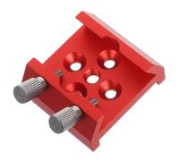 VERDANVERSE Aluminium Alloy Telescope Mounting Base with 1/4 Thread and M4 Holes, Red Dovetail Guide for Quick Object Positioning, Reducing Vibrations, for Astrophotography and Stargazing