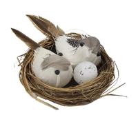 VERDANVERSE Artificial Bird Nest Decoration Realistic Faux Nest Eggs for Garden Home and Photography Props for Crafts and Spring Decor