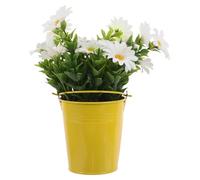 VERDANVERSE Artificial Prop Realistic High Realism Potted Daisy with Plant and Everlasting Beauty, Lifelike Small Bonsai Decoration for Display Photography Home Wedding