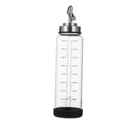VERDANVERSE Automatic Flip Oil Dispenser Bottle with Non-slip Base Multipurpose Glass Bottle for Oil Vinegar Soy Sauce Wide Mouth for Brush Kitchen Cooking Essential